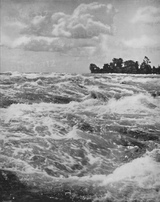 'The Rapids Above the American Fall', 19th century. Artist: Unknown.