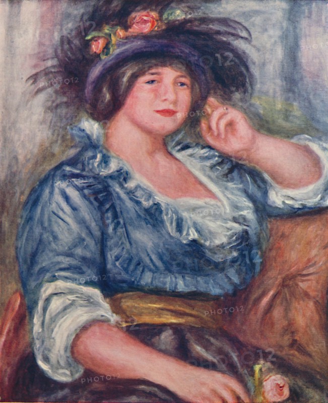 'Girl with a Rose', 1913, (1923). Artist: Pierre-Auguste Renoir.