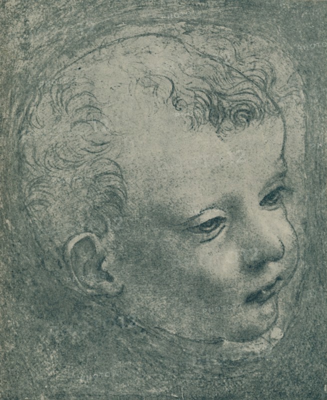 'Study of a Child's Head', 1482-1483, (1932). Artist: Leonardo da Vinci.