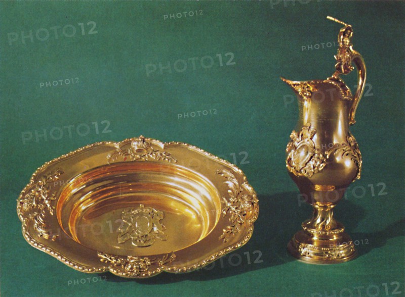 'Ewer and basin, c.1735', 1953. Artist: Unknown.