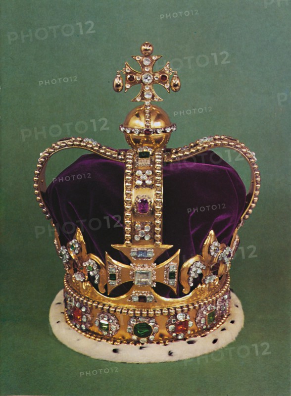 'St. Edward's Crown with which the Sovereign is crowned', 1953. Artist: Unknown.