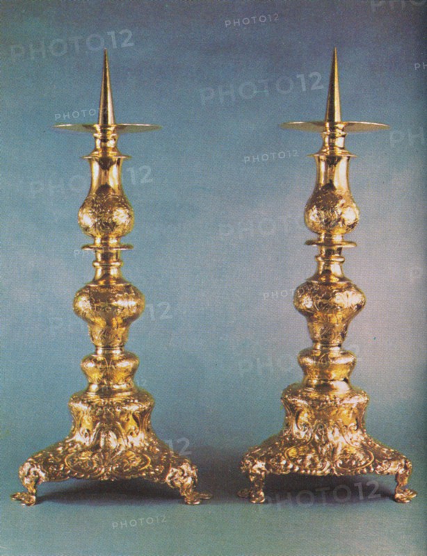 'Candlesticks, c.1662', 1953. Artist: Unknown.