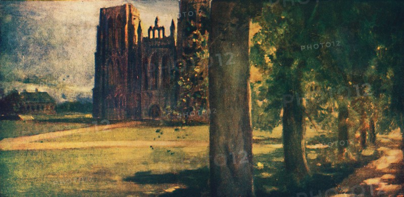 'Wells Cathedral', 1912. Artist: Unknown.