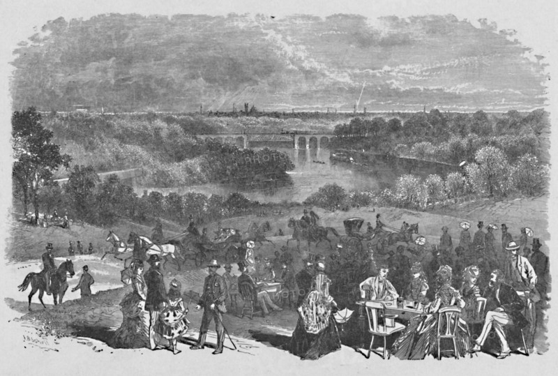 'View from Belmont Mansion, Fairmount Park', 1883. Artist: Frederic B Schell.