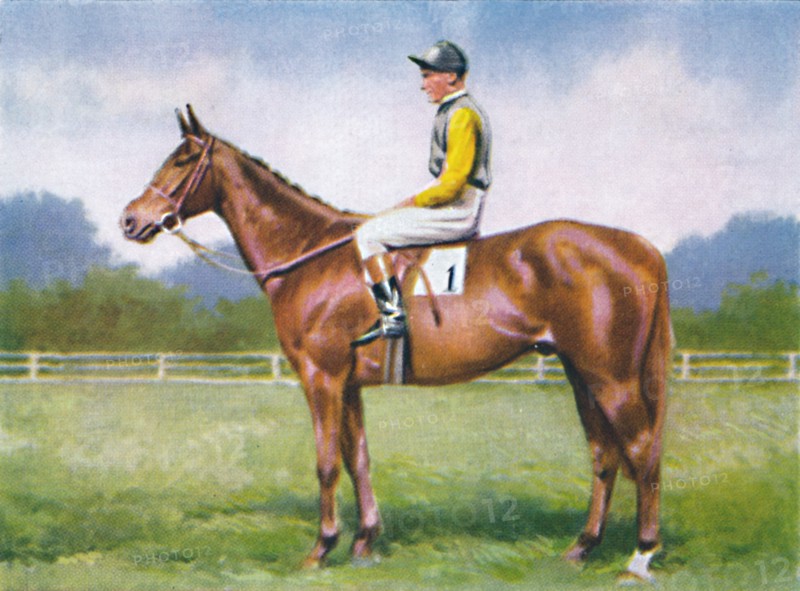 Morse Code, Jockey: D. Morgan', 1939. Artist: Unknown.