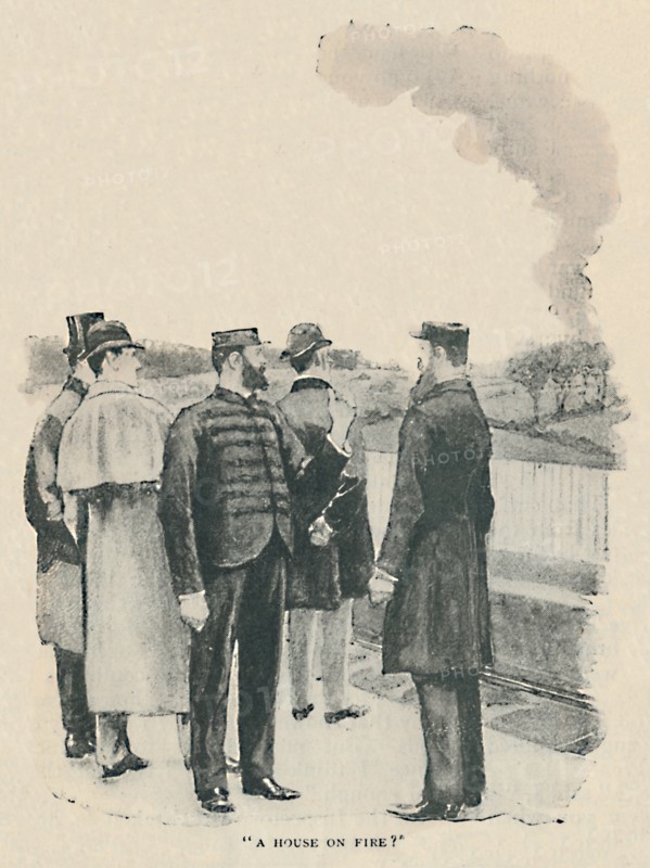'A House On Fire?', 1892. Artist: Sidney E Paget.