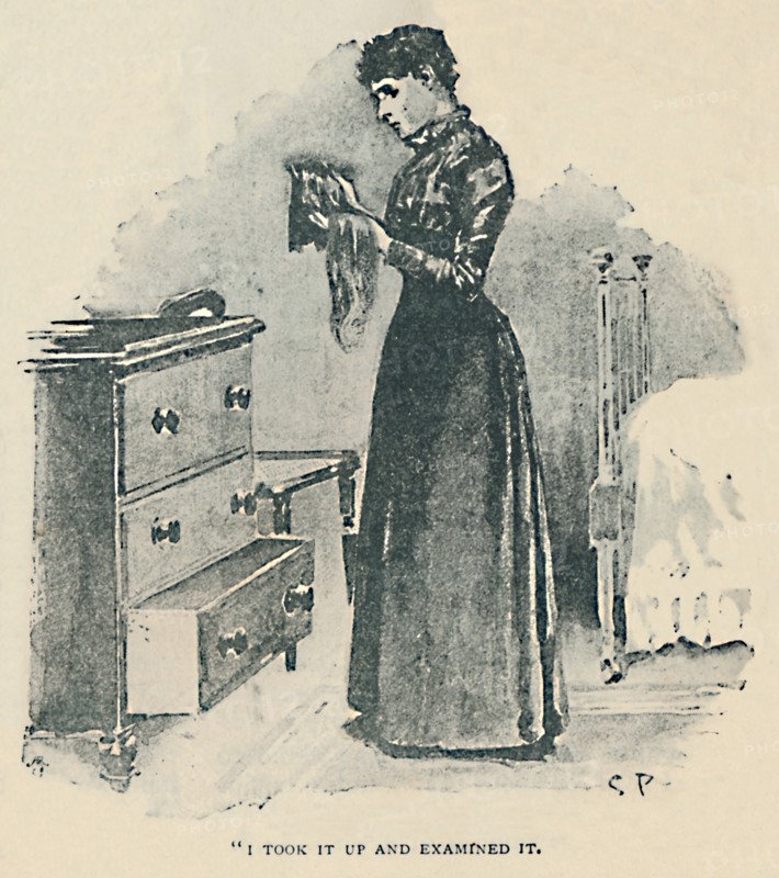 'I Took It Up And Examined It', 1892. Artist: Sidney E Paget.