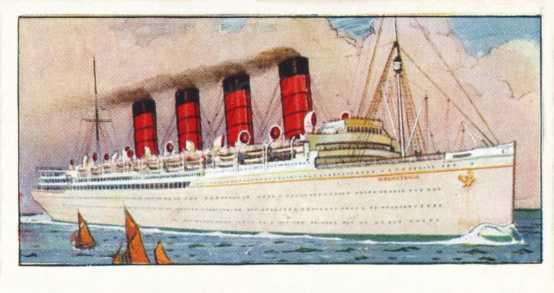 'R.M.S. Mauretania, 1937. Artist: Unknown.