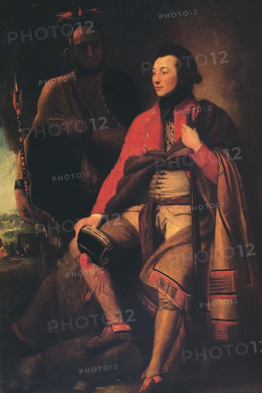 'Colonel Guy Johnson and Karonghyontye (Captain David Hill)', 1776. Artist: Benjamin West.