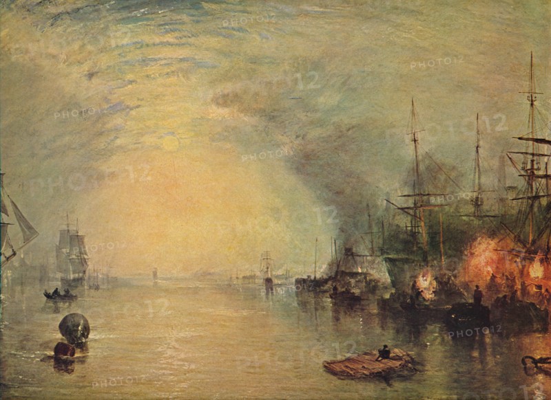 'Keelmen Heaving in Coals by Moonlight', 1835. Artist: JMW Turner.