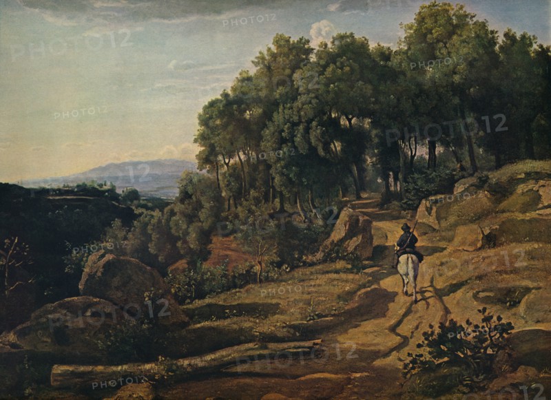 'A View Near Volterra', 1838. Artist: Jean-Baptiste-Camille Corot.