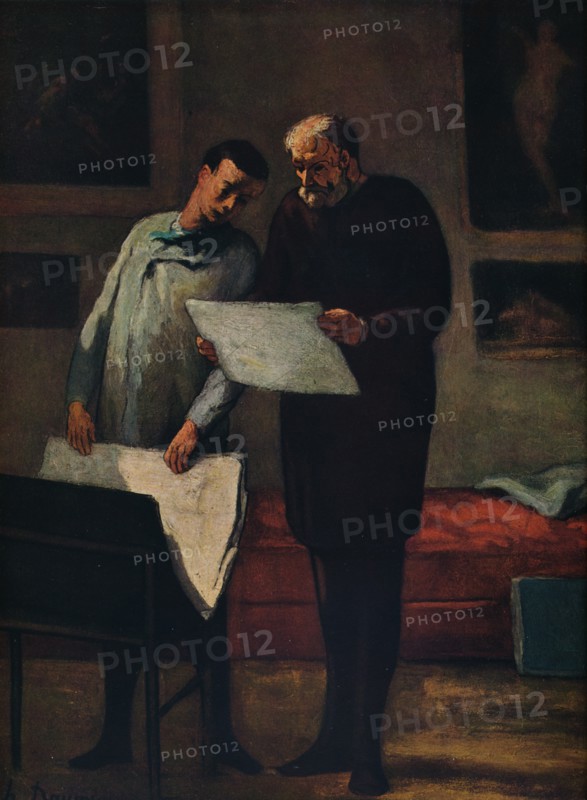 'Advice to a Young Artist', 1865-1868. Artist: Honore Daumier.