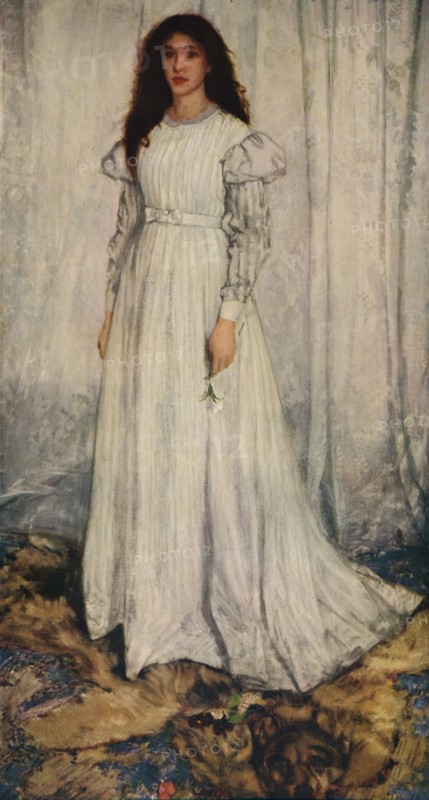 'The White Girl', 1862. Artist: James Abbott McNeill Whistler.
