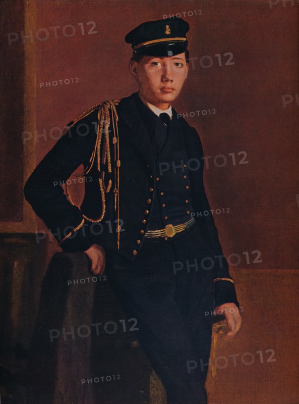 'Achille de Gas in the Uniform of a Cadet', 1856-1857. Artist: Edgar Degas.