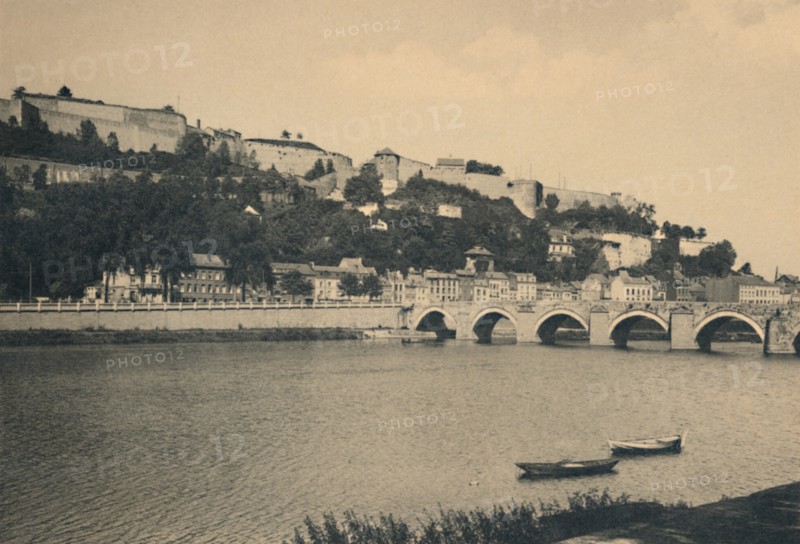 'Namur Citadelle et Pont de Jambes', c1900. Artist: Unknown.