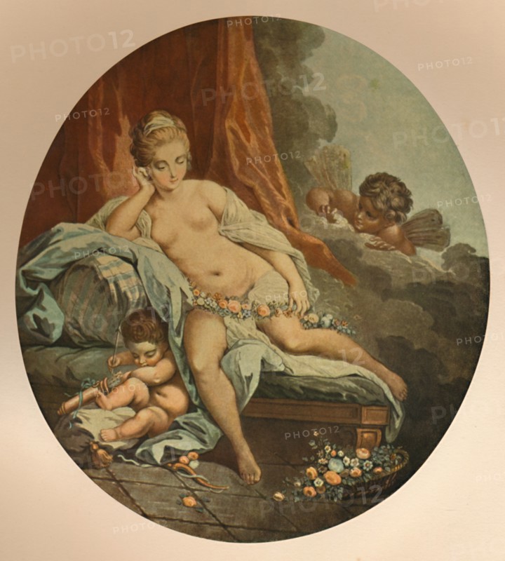 'Venus en Reflexion', (Venus in Thought), c1785, (1913). Artist: Jean Francois Janinet.