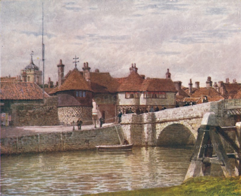 'The Barbican, Sandwich', 1907. Artist: William Biscombe Gardner.