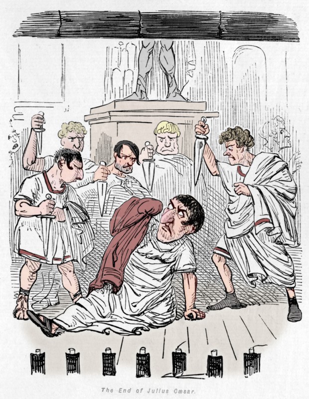 'The End of Julius Caesar', 1852. Artist: John Leech.