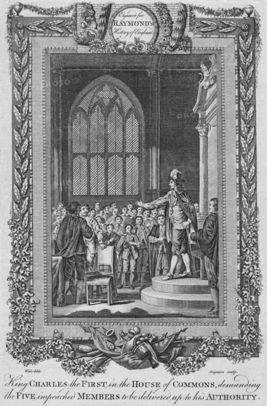'King Charles the First in the House of Commons', c1787. Artist: Unknown.