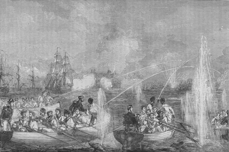 'Bombardment of Odessa', c1880. Artist: Unknown.