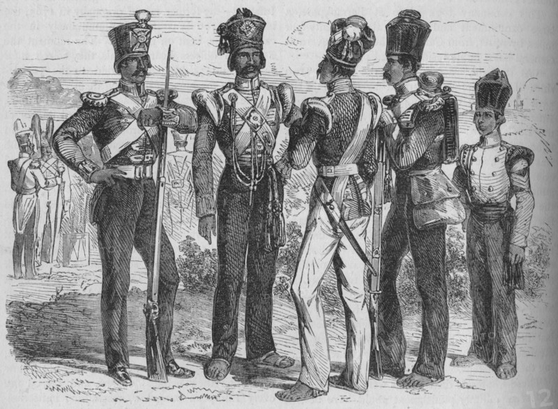 'Group of Sepoys', c1880. Artist: Unknown.