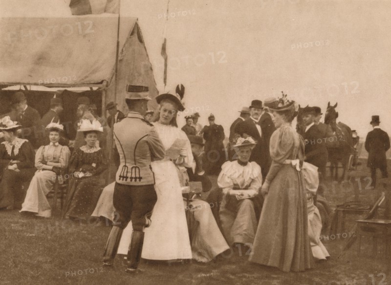 'Outdoor gathering', 1937.  Artist: Louis Guichard.