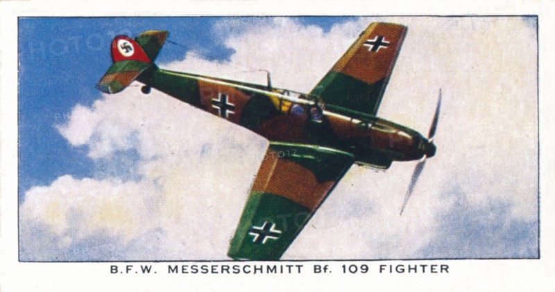 'B.F.W. Messerschmitt Bf. 109 Fighter', 1938. Artist: Unknown.
