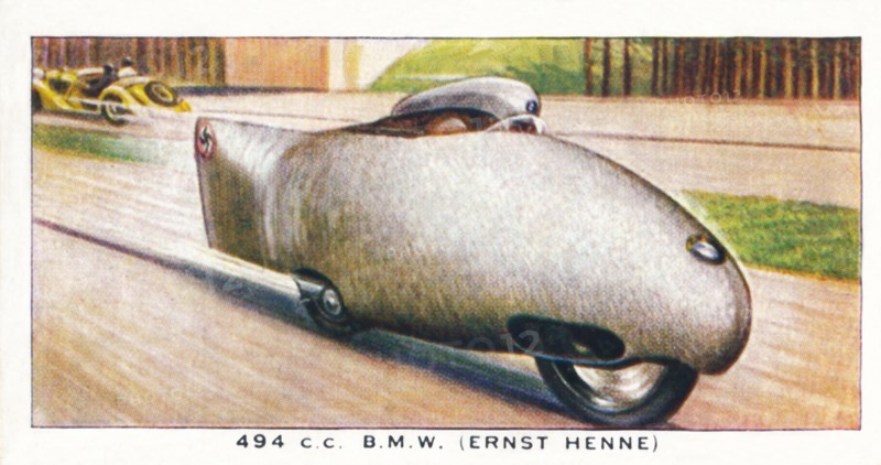 '494 C.C. B.M.W. (Ernst Henne)', 1938. Artist: Unknown.