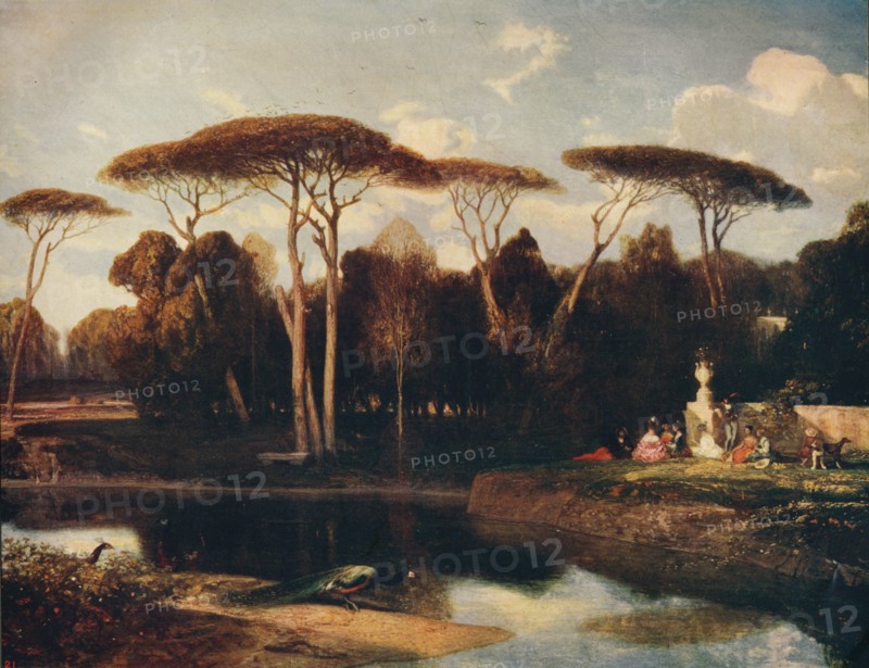 'The Villa Doria - Panfili, Rome', 1838-1839, c1915. Artist: Alexandre Gabriel Decamps.