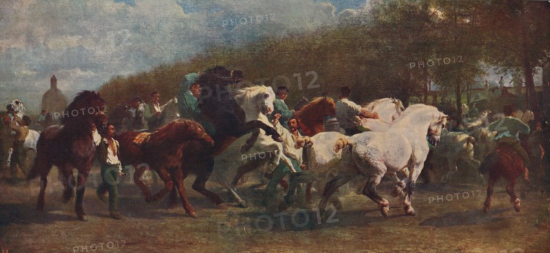 'The Horse Fair', 1855, (c1915). Artists: Rosa Bonheur, Nathalie Micas.