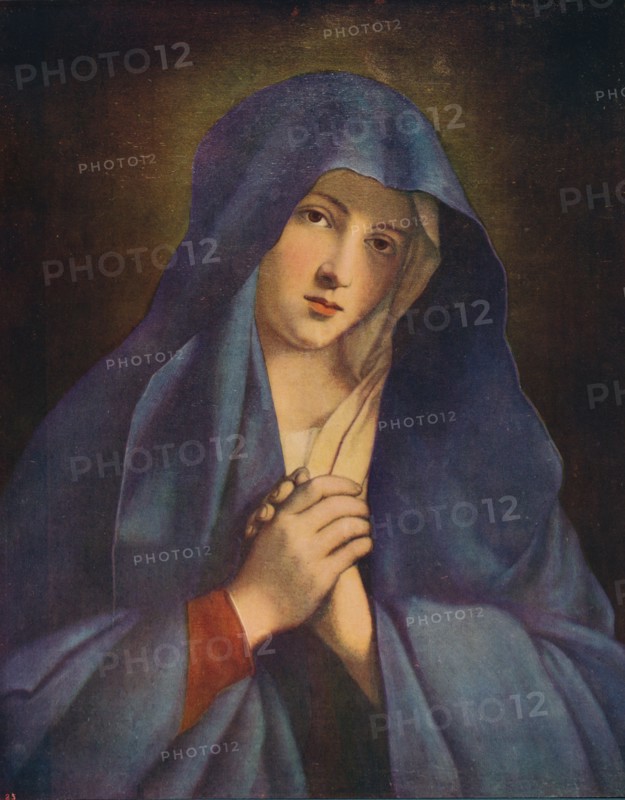 'Madonna in Sorrow', mid 17th century, (c1915). Artist: Giovanni Battista Salvi da Sassoferrato.