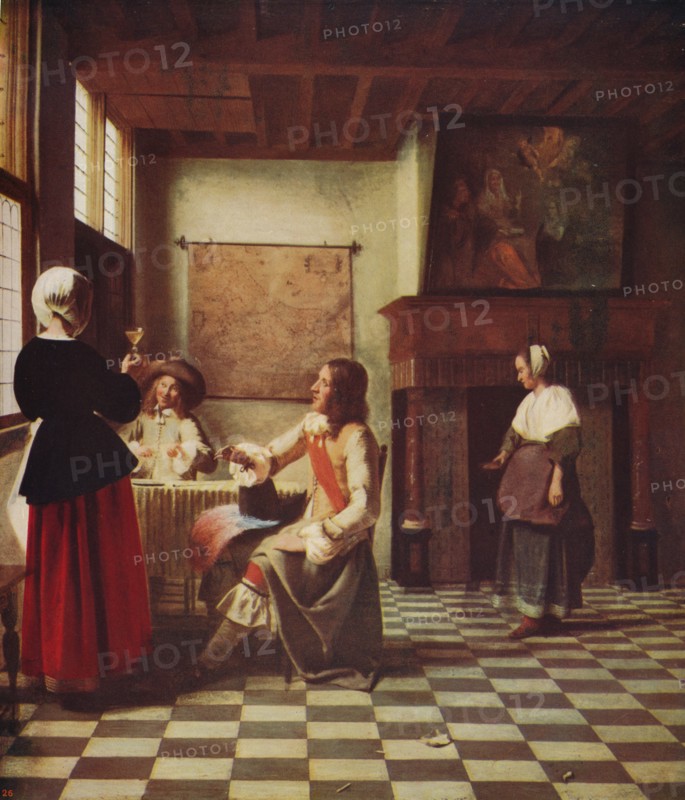 'Interior of a Dutch House', c1658, (c1915). Artist: Pieter de Hooch.