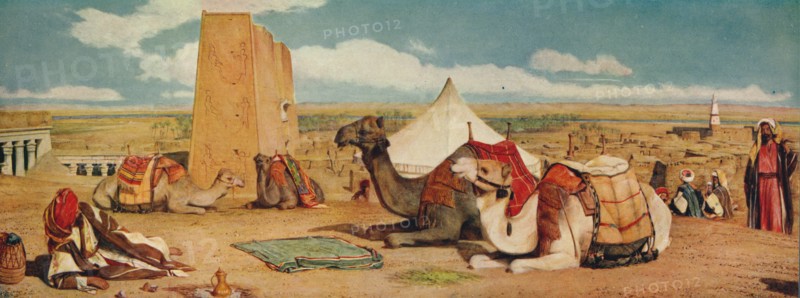 'Edfou: Upper-Egypt', 1860, (c1915). Artist: John Frederick Lewis.