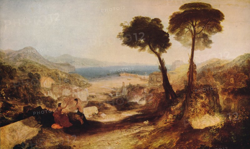 'The Bay of Baiae, with Apollo and the Sibyl', c1823, (c1915). Artist: JMW Turner.