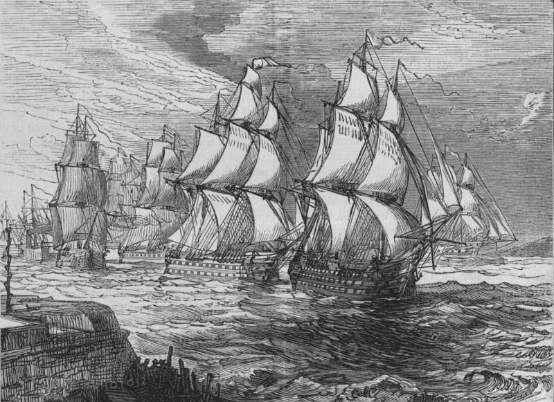 'The Squadron Before Amoy', c1880. Artist: Unknown.