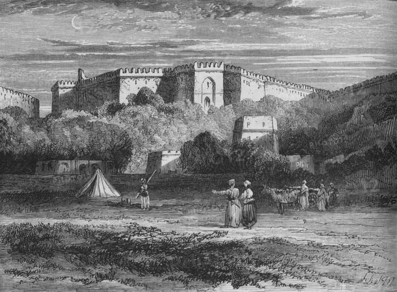 'Fort Rhotas, near Chillianwallah', c1880. Artist: Unknown.