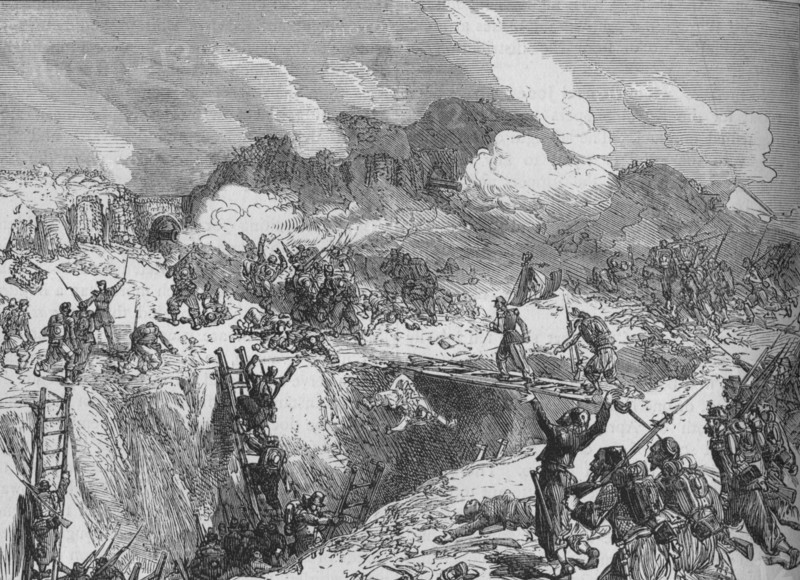 'French Attack on the Malakhoff', c1880. Artist: Unknown.