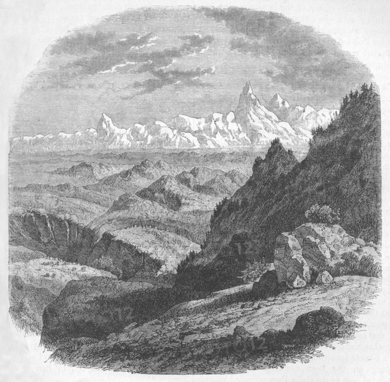 'View of the Himalayan Range', c1880. Artist: Unknown.