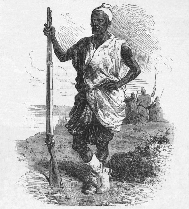 'Warrior of Elmina', c1880. Artist: Unknown.