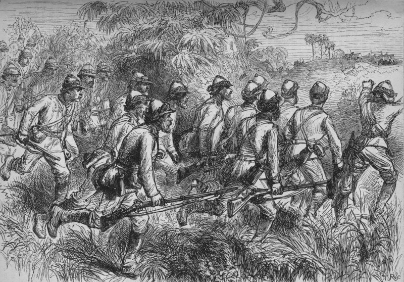 'Advance of Highlanders', c1880. Artist: T.R.