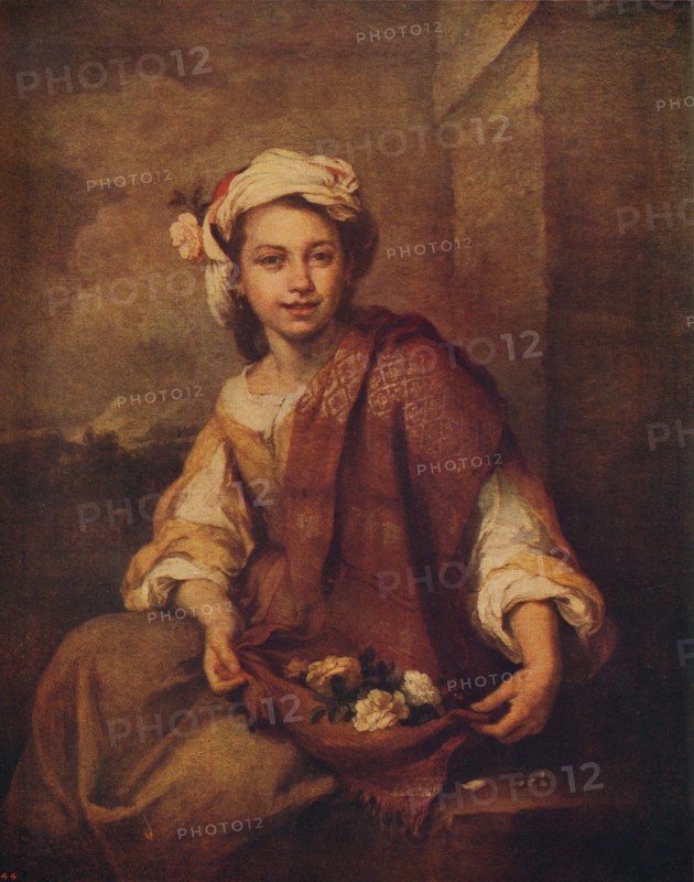 'A Spanish Flower Girl', 1665-1670, (c1915). Artist: Bartolomé Esteban Murillo.