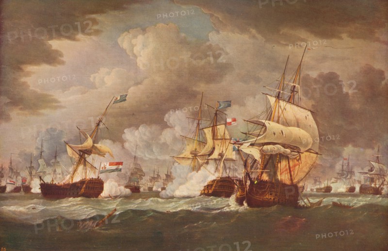 'The Battle Of Camperdown', c1800. Artist: Thomas Whitcombe.