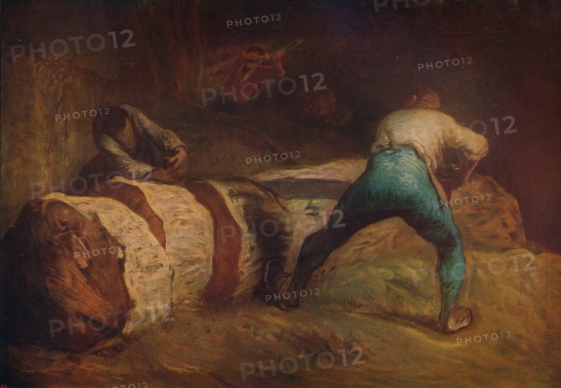 'The Wood-Sawyers', 1850-1852, (c1915). Artist: Jean Francois Millet.