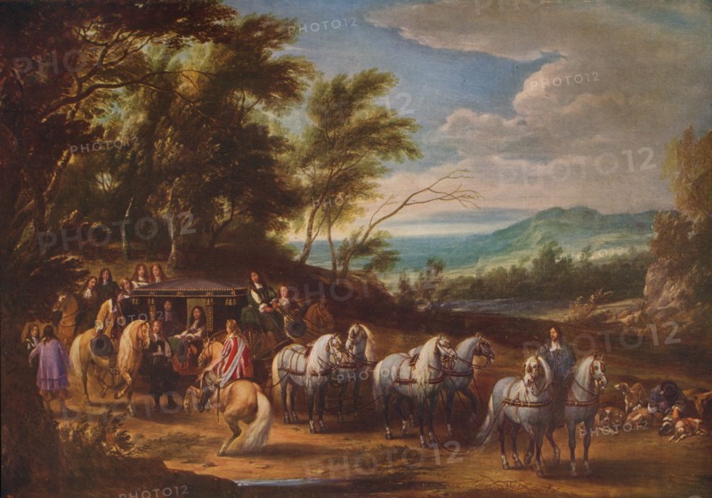 'Philippe Francois d'Arenberg meeting Troops', 1662, (c1915). Artist: Adam Frans van der Meulen.