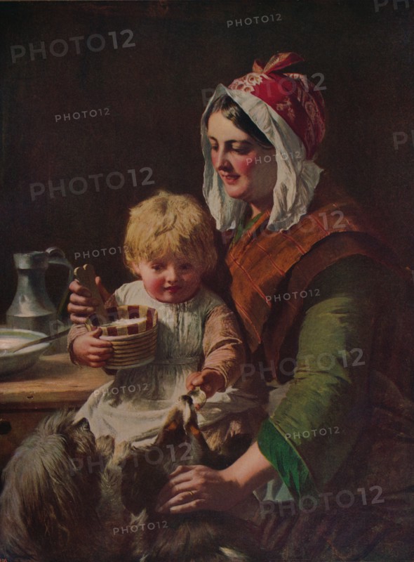 'Meal Time', c1850, (c1915). Artist: John Phillip.