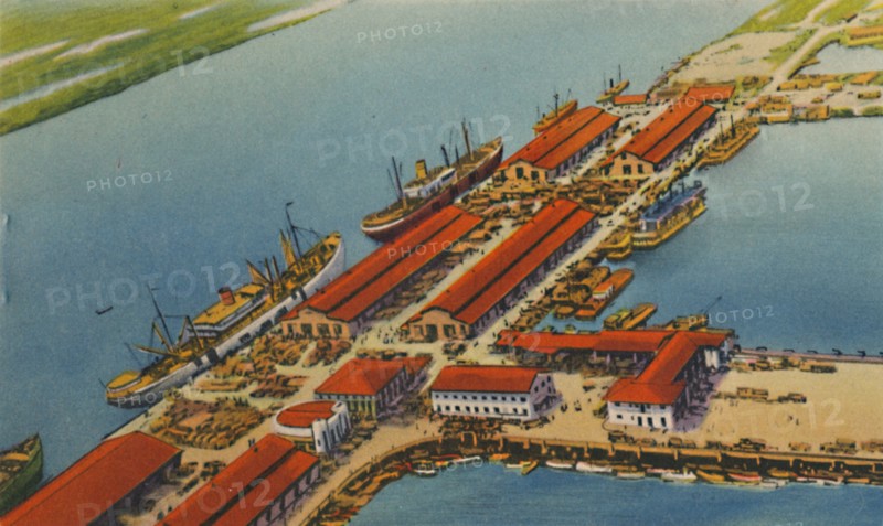 'Marine Terminal Port, Barranquilla', c1940s. Artist: Unknown.