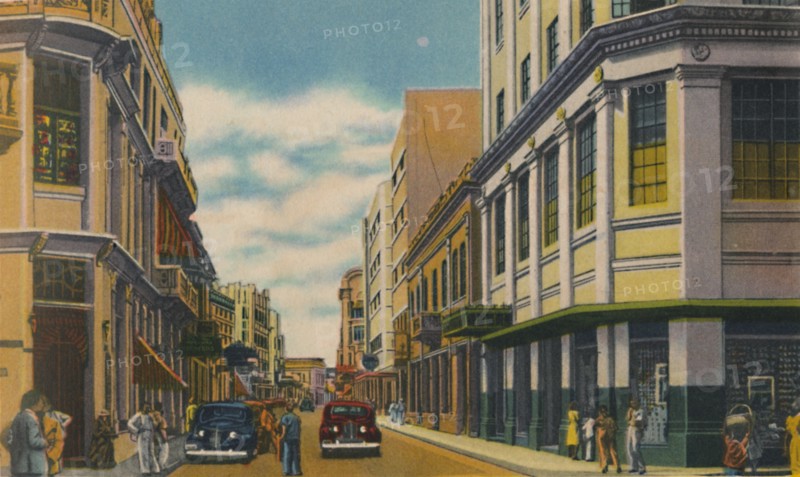 'Business Street, Barranquilla', c1940s. Artist: Unknown.