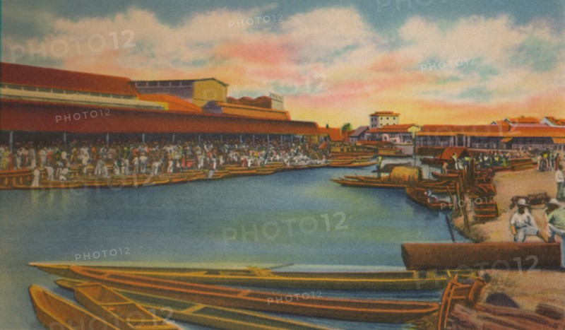 'Public Market, Barranquilla', c1940s. Artist: Unknown.