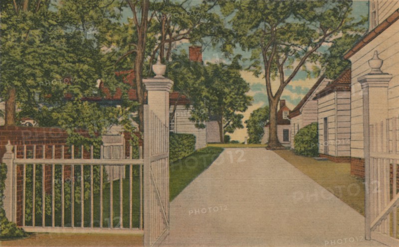 'A View of the North Lane', 1946. Artist: Unknown.