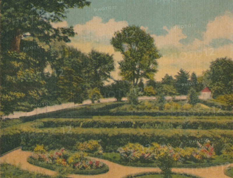 'The Flower Garden, a view of the west end', 1946. Artist: Unknown.